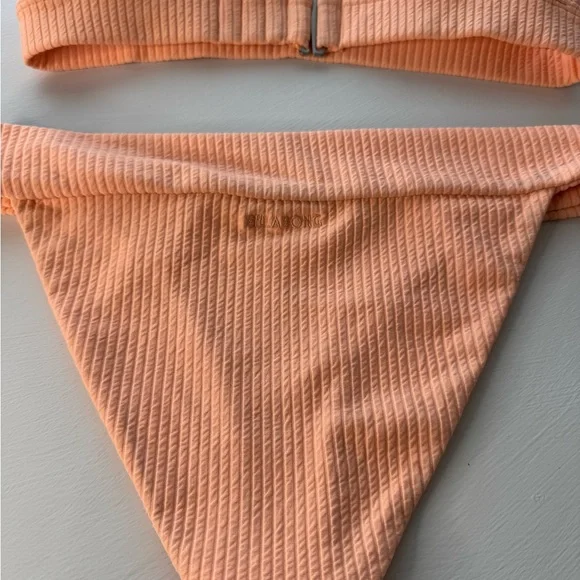 Billabong Peach Ribbed Swimwear - Picture 9 of 10
